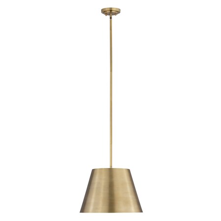 Z-Lite Lilly Pendant, 1-Light, 18 In.W x 13.5 In.H, Rubbed Brass/Rubbed Brass 2307-18RB